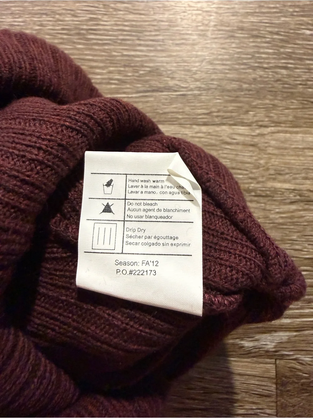 Carhartt Ribbed Beanie Burgundy